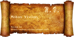 Mokos Vivien névjegykártya